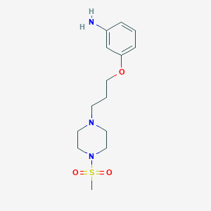 3-[3-(4-Methylsulfonylpiperazin-1-yl)propoxy]aniline