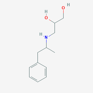 3-(1-Phenylpropan-2-ylamino)propane-1,2-diol