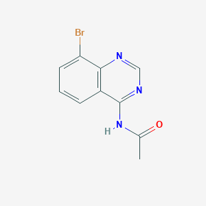 molecular formula C10H8BrN3O B13874873 N-(8-bromoquinazolin-4-yl)acetamide 