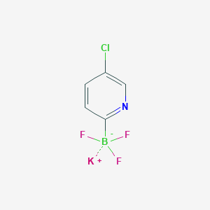 molecular formula C5H3BClF3KN B13874878 Potassium (5-chloropyridin-2-yl)trifluoroborate 