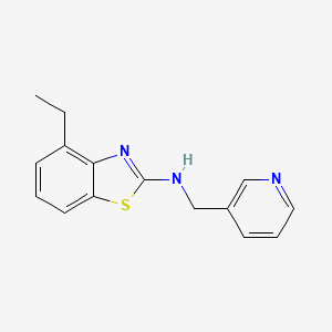 molecular formula C15H15N3S B1387489 4-ethyl-N-(pyridin-3-ylmethyl)-1,3-benzothiazol-2-amine CAS No. 1105191-99-8