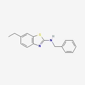 molecular formula C16H16N2S B1387490 N-benzyl-6-ethyl-1,3-benzothiazol-2-amine CAS No. 1105191-56-7