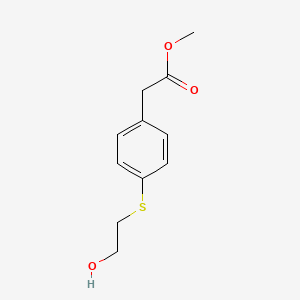 Methyl 2-[4-(2-hydroxyethylsulfanyl)phenyl]acetate