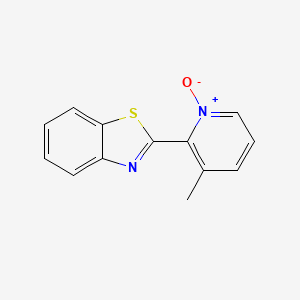 2-(3-Methyl-1-oxidopyridin-1-ium-2-yl)-1,3-benzothiazole