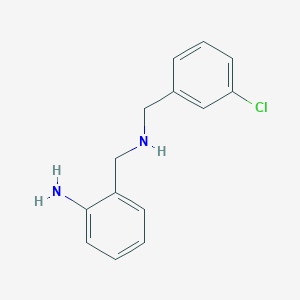 2-[[(3-Chlorophenyl)methylamino]methyl]aniline