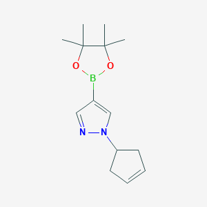 1-(cyclopent-3-en-1-yl)-4-(4,4,5,5-tetramethyl-1,3,2-dioxaborolan-2-yl)-1H-pyrazole