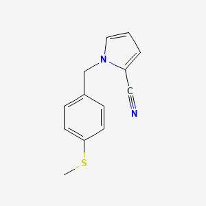 molecular formula C13H12N2S B1387498 1-[4-(Methylthio)benzyl]-1H-pyrrole-2-carbonitrile CAS No. 1170615-85-6