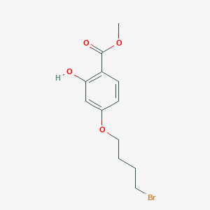 molecular formula C12H15BrO4 B13875000 Methyl 4-(4-bromobutoxy)-2-hydroxybenzoate 