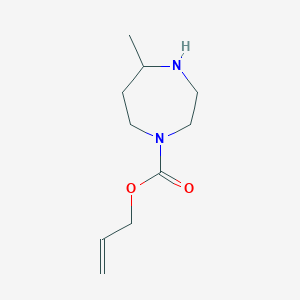 molecular formula C10H18N2O2 B13875030 Prop-2-enyl 5-methyl-1,4-diazepane-1-carboxylate 