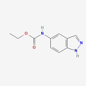 molecular formula C10H11N3O2 B13875087 ethyl N-(1H-indazol-5-yl)carbamate 