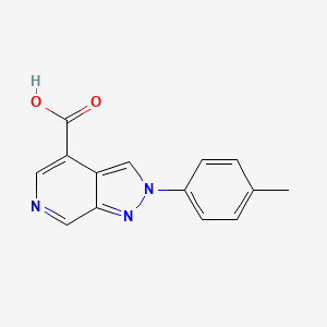 molecular formula C14H11N3O2 B1387509 2-(4-Methylphenyl)-2H-pyrazolo[3,4-c]pyridine-4-carboxylic acid CAS No. 1172330-80-1