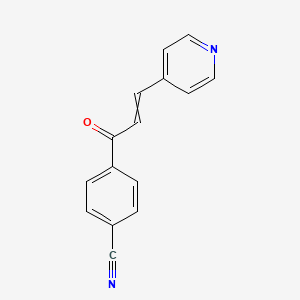 molecular formula C15H10N2O B13875097 4-(3-Pyridin-4-ylprop-2-enoyl)benzonitrile 