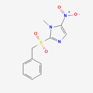 molecular formula C11H11N3O4S B13875111 2-Benzylsulfonyl-1-methyl-5-nitroimidazole 