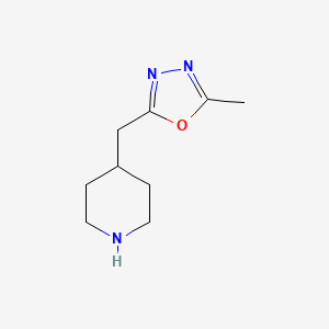 2-Methyl-5-(piperidin-4-ylmethyl)-1,3,4-oxadiazole