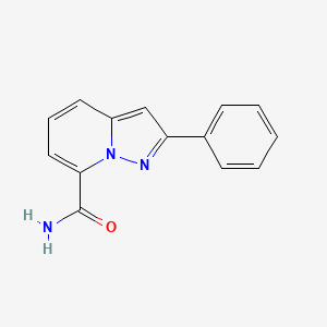 2-Phenylpyrazolo[1,5-a]pyridine-7-carboxamide