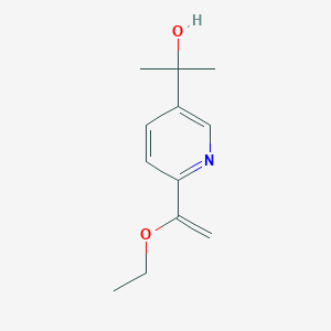 2-[6-(1-Ethoxyethenyl)pyridin-3-yl]propan-2-ol