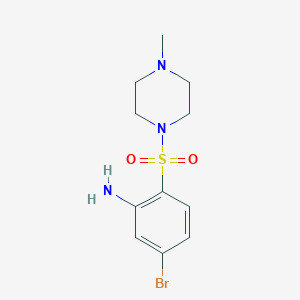 5-Bromo-2-(4-methylpiperazin-1-yl)sulfonylaniline