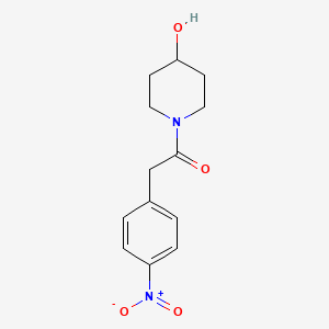 1-(4-Hydroxypiperidin-1-yl)-2-(4-nitrophenyl)ethanone