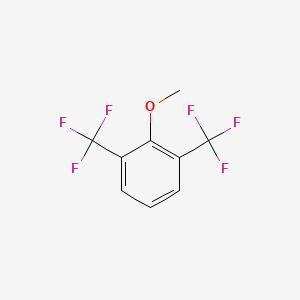 molecular formula C9H6F6O B13875159 2,6-Bis(trifluoromethyl)anisole 