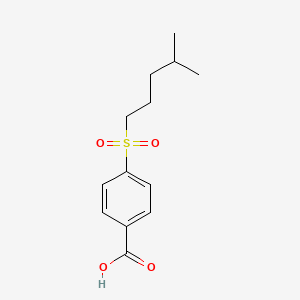 molecular formula C13H18O4S B13875162 4-(4-Methylpentylsulfonyl)benzoic acid 