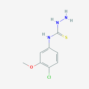molecular formula C8H10ClN3OS B1387520 N-(4-Chloro-3-methoxyphenyl)hydrazinecarbothioamide CAS No. 1170291-92-5