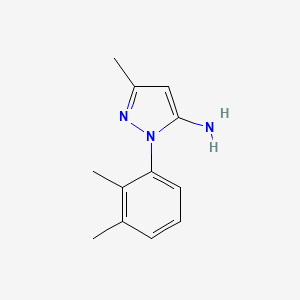 molecular formula C12H15N3 B1387521 1-(2,3-Dimethylphenyl)-3-methyl-1H-pyrazol-5-amine CAS No. 1172411-93-6