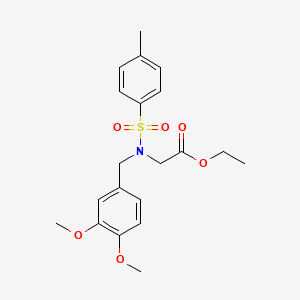 Ethyl 2-[(3,4-dimethoxyphenyl)methyl-(4-methylphenyl)sulfonylamino]acetate