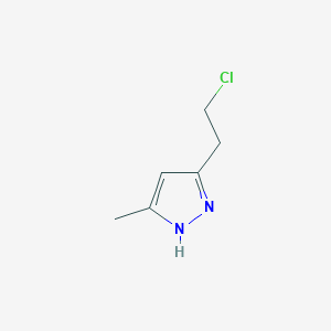 3-(2-chloroethyl)-5-methyl-1H-pyrazole