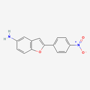 molecular formula C14H10N2O3 B13875243 2-(4-Nitrophenyl)-1-benzofuran-5-amine 