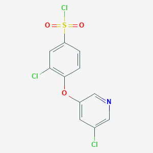 3-Chloro-4-(5-chloropyridin-3-yl)oxybenzenesulfonyl chloride