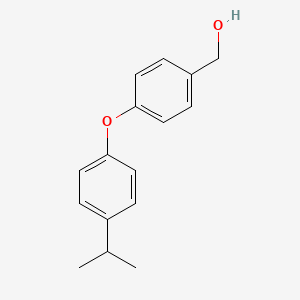 molecular formula C16H18O2 B1387527 [4-(4-Isopropylphenoxy)phenyl]methanol CAS No. 1039898-21-9