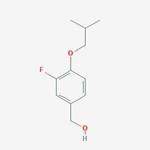 molecular formula C11H15FO2 B1387529 4-iso-Butoxy-3-fluorobenzyl alcohol CAS No. 1039931-95-7