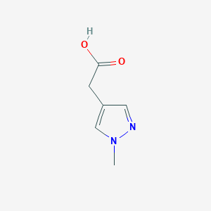 molecular formula C6H8N2O2 B1387531 2-(1-methyl-1H-pyrazol-4-yl)acetic acid CAS No. 1152582-56-3
