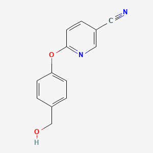 6-[4-(Hydroxymethyl)phenoxy]pyridine-3-carbonitrile