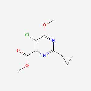 5-Chloro-2-cyclopropyl-4-methoxy-6-methoxycarbonyl-pyrimidine