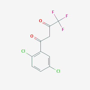 molecular formula C10H5Cl2F3O2 B1387536 1-(2,5-Dichlorophenyl)-4,4,4-trifluorobutane-1,3-dione CAS No. 35981-64-7