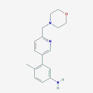 4-Methyl-3-(6-(morpholinomethyl)pyridin-3-yl)aniline