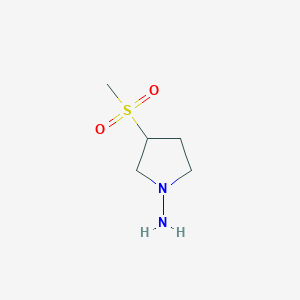 3-Methylsulfonylpyrrolidin-1-amine