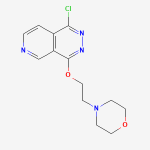 molecular formula C13H15ClN4O2 B13875378 4-[2-(1-Chloropyrido[3,4-d]pyridazin-4-yl)oxyethyl]morpholine CAS No. 1353971-22-8