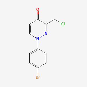 1-(4-Bromophenyl)-3-(chloromethyl)pyridazin-4-one