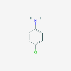 molecular formula C6H6ClN<br>ClC6H4NH2<br>C6H6ClN B138754 4-氯苯胺 CAS No. 106-47-8