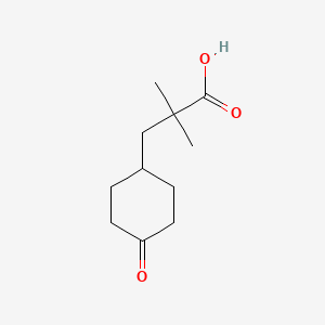 2,2-Dimethyl-3-(4-oxocyclohexyl)propanoic acid