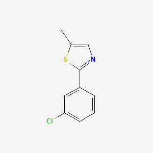 molecular formula C10H8ClNS B13875411 2-(3-Chlorophenyl)-5-methyl-1,3-thiazole 