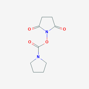 molecular formula C9H12N2O4 B13875418 (2,5-Dioxopyrrolidin-1-yl) pyrrolidine-1-carboxylate 