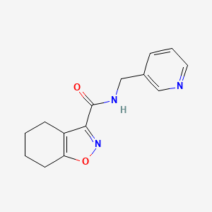 N-(pyridin-3-ylmethyl)-4,5,6,7-tetrahydro-1,2-benzoxazole-3-carboxamide