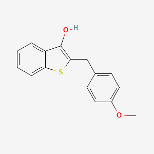 2-[(4-Methoxyphenyl)methyl]-1-benzothiophen-3-ol