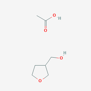 molecular formula C7H14O4 B13875456 Acetic acid;oxolan-3-ylmethanol CAS No. 78386-41-1