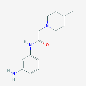 N-(3-Aminophenyl)-2-(4-methylpiperidin-1-YL)acetamide