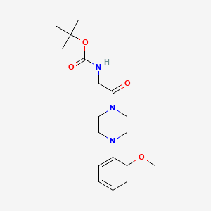 tert-butyl N-[2-[4-(2-methoxyphenyl)piperazin-1-yl]-2-oxoethyl]carbamate