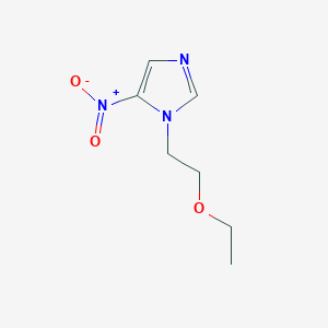 molecular formula C7H11N3O3 B13875507 1-(2-Ethoxyethyl)-5-nitroimidazole 